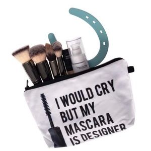 Designer Mascara makeup bag